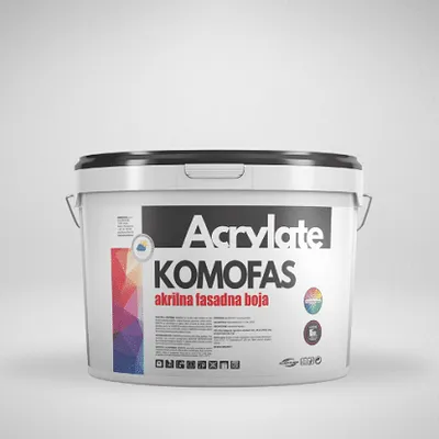 Komofas akrilna fasadna boja bijela 15l