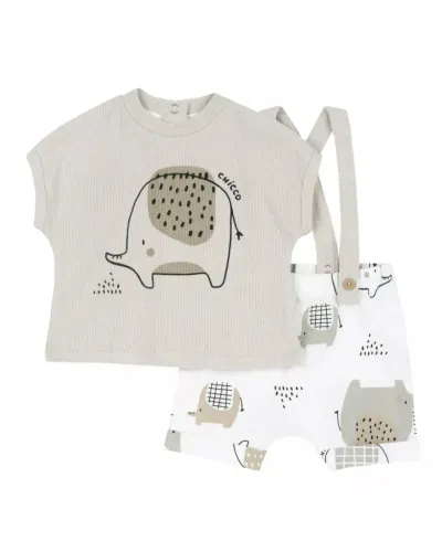 Chicco Set za bebe Safari 2, Sivo-bijeli