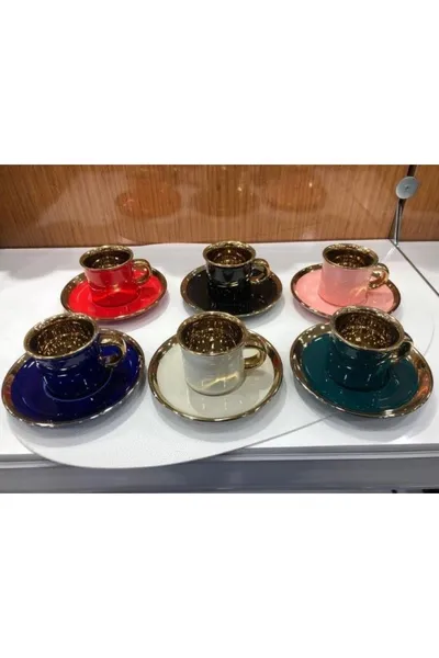 Milleryt Set šoljica za kafu Arow TR-2740, Šareni