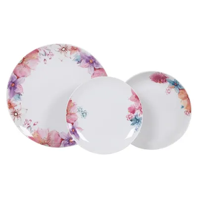 Milleryit Servis za jelo Daphne 0046246, Okrugli, Porculan, 18 komada, Bijeli