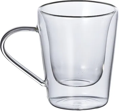 Milleryit Set dvije šalice Moccaccino 0035673, 100ml, Borosilikatno staklo, Providne