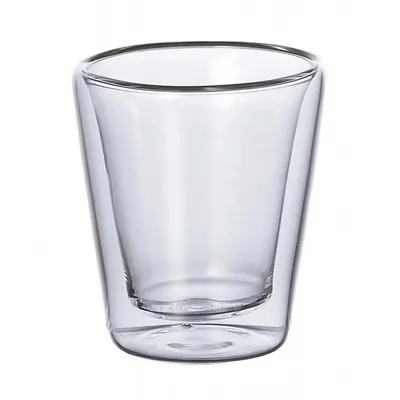 Milleryit Set dvije šalice Caffeino, Dvostruka stijena, 90ml, Borosilikatno staklo, Providne