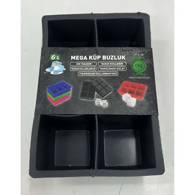 Milleryt Silikonski kalup za led GMP-818, 16.5x11.5x5.3cm, Crni
