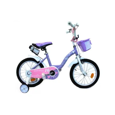 Kids ride Bicikl za djevojčice 26629-CB16, 16 inch, Ljubičasto-bijela