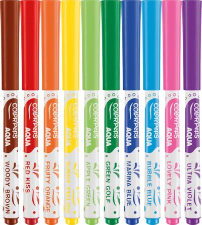 MAPED Flomasteri 10/1 AQUA COLORPEPS