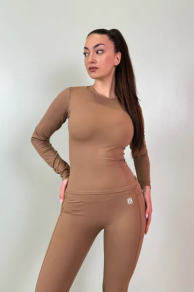 Speed Active Ženski Set, Helanke i majica Imperial, Bež