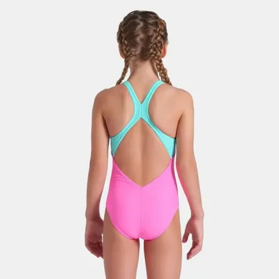 Arena Kupaći za djevojčice Tales Swimsuit V back, Roze