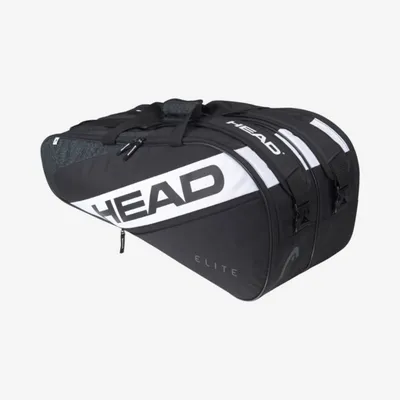 Head Torba za rekete za tenis Elite 9R, Crno-bijela