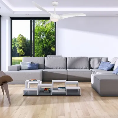 MASS-light Luster LED sa ventilatorom Charles ML-191225 bijeli