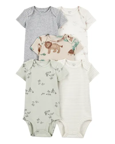 Carters Bodi za bebe kratkog rukava, 1T008610, 5 komada, Šareni