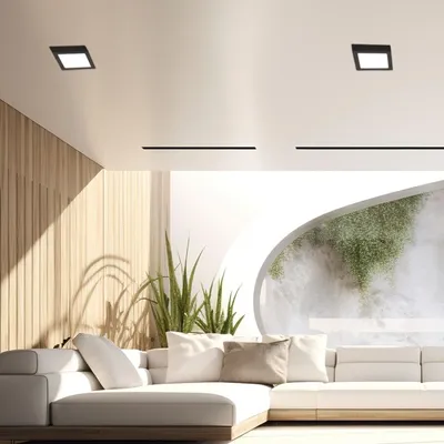 E-light LED panel E-light 12W kvadratni nadgradni 6500K crni