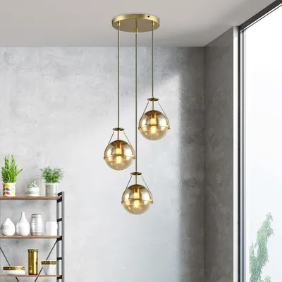 MASS-light Visilica Parma ML-6397-3 okrugla zlatna
