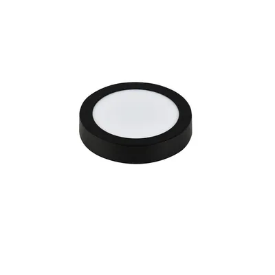 E-light LED panel E-light 6W okrugli nadgradni 3000K crni