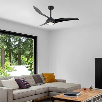 MASS-light Luster LED sa ventilatorom Charles ML-191224 crni