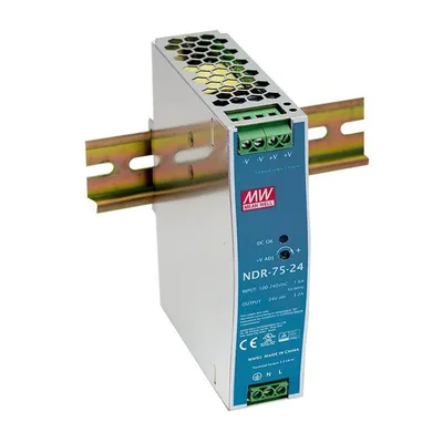 Mean Well MW napajanje za DIN letvu NDR-75W-24V