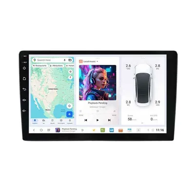 Dudu Multimedija za automobile UIS8581, Android, 9", 4/64GB, 8 Jezgara