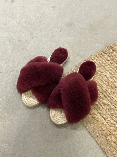 Intuitiva Ženske papuče Ruby, Bordo