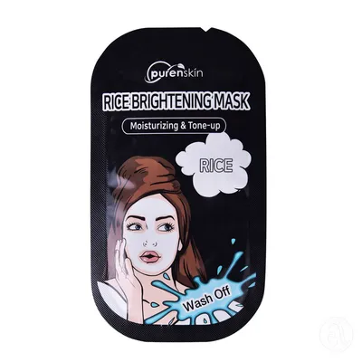 Purenskin Maska za hidrataciju i toniranje kože Pirinač, 10G
