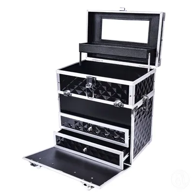 Galaxy Professional Kofer za šminku Big Diamond 1601, Crni