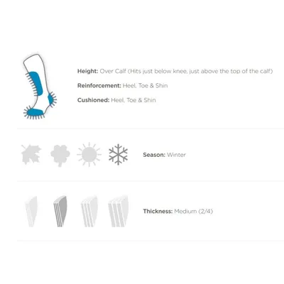 LORPEN Čarape T3 Unisex Ski Mountaineering Eco, Plave