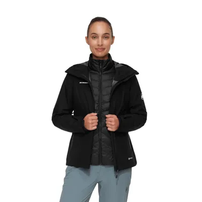 MAMMUT Ženska jakna Convey 3u1 HS Hooded, Crna