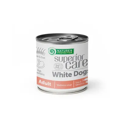 Nature's Protection  Supa za bijele pse Superior Care Soup, Tuna i Losos, 140 ml