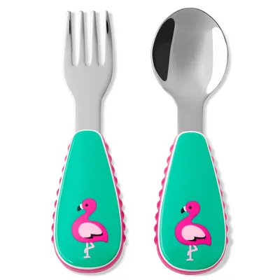 Skip Hop Pribor za jelo Flamingo, Zeleni