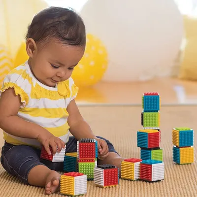 Infantino Sensory kockice, Šarene