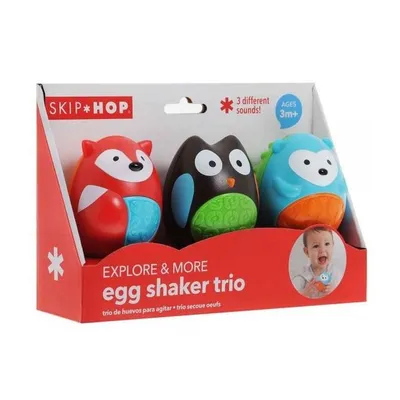 Skip Hop Dježje igračke Lisica, sova, jež, Šarene
