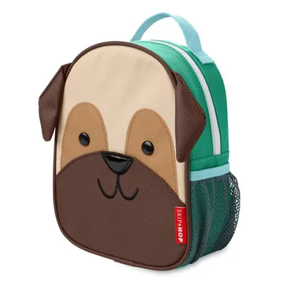 Skip Hop Dječji ruksak SA REMENOM za čuvanje djeteta Pas Mops, Smeđa boja