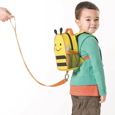 Skip Hop Dječji ruksak SA REMENOM ZA ČUVANJE DJETETA PČELICA, Žuta