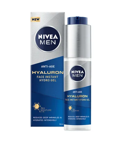 Nivea Gel za lice Hyaluron active age za muškarce, 50 ml