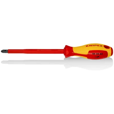 KNIPEX 98 24 03 Odvijač za križne vijke PH3 1000V phillips, Crveni