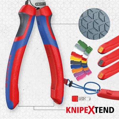 KNIPEX 02 05 180 Kombinirana kliješta velike snage 180mm, Crvena