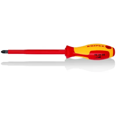 KNIPEX 982503 Odvijač za križne vijke PZ3 1000V pozidriv, Crveni