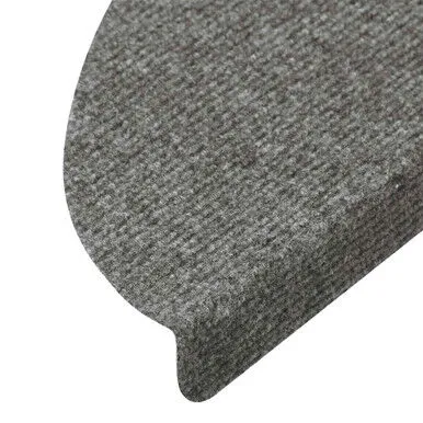 BXL Samoljepljivi otirači za stepenice, 15 kom, 56x17x3 cm, Sivi