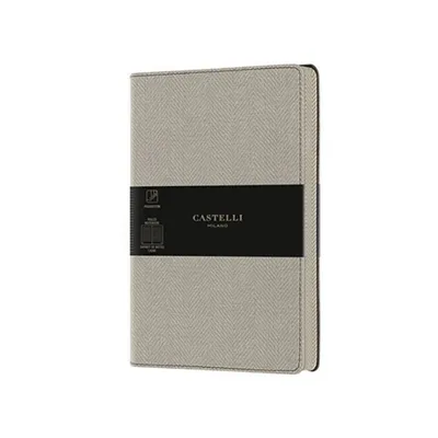 Castelli Sveska za beleške Harris Oyster, A6, Siva