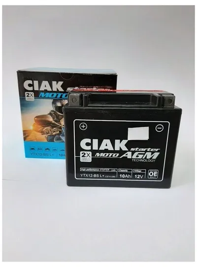 Ciak Moto akumulator AGM 12 V-3 AH, 114 x 70 x 85 mm