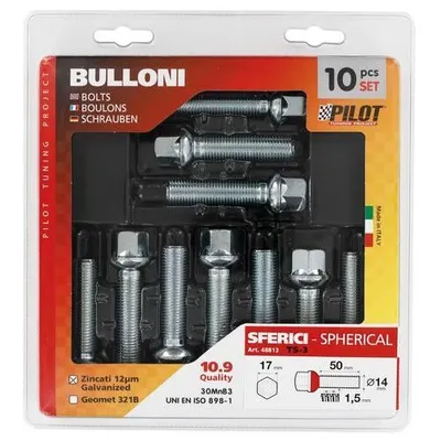 Pilot Set od 10 šarafa za felge TC9