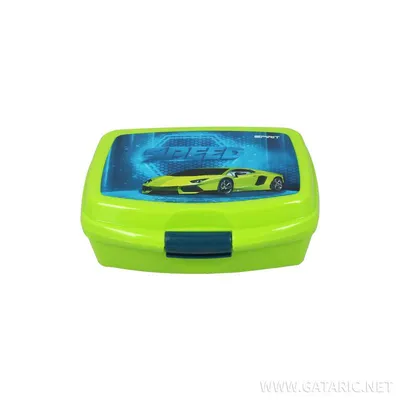 Spirit Set za užinu Speed Car 600005, Zeleni
