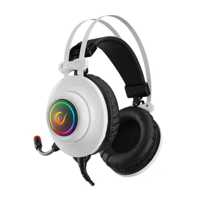 Rampage Slušalice sa mikrofonom gaming RM-K1 PULSAR, USB 7.1 surround, vibracija, RGB, Bijele