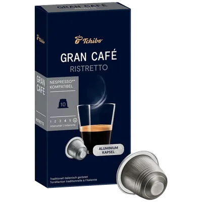 Tchibo Kapsule Gran Café Ristretto za Nespresso aparate 10/1, Srebrne