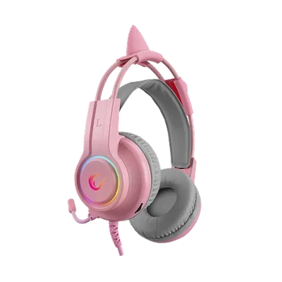 Rampage Slušalice sa mikrofonom gaming RM-K91 X-CATTY, Roza