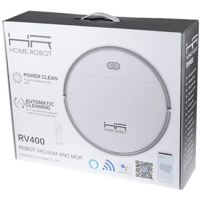 Home Robot usisavač RV400, Wifi, HEPA filter, Bijeli