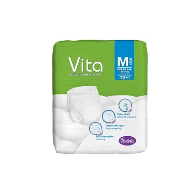 Violeta Pelene-Gaćice za odrasle Vita Super, M, 10 Komada