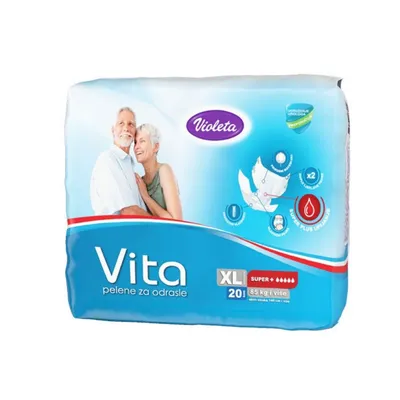 Violeta Pelene-Gaćice za odrasle Vita Super Plus, XL, 20 Komada