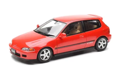 LCD Models Kolekcionarski autić Honda Civic EG6 VTEC with lift 1993, Crveni