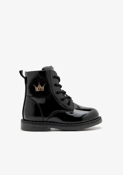 Conguitos Čizme za djevojčice Queen, Crne