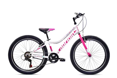 Capriolo Bicikl za djevojčice 24"/13" Diavolo 400, Bijelo-Roza
