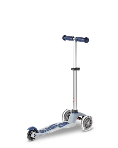 Micro Romobil Mini Deluxe Flux LED Navy, Bijelo-plavi